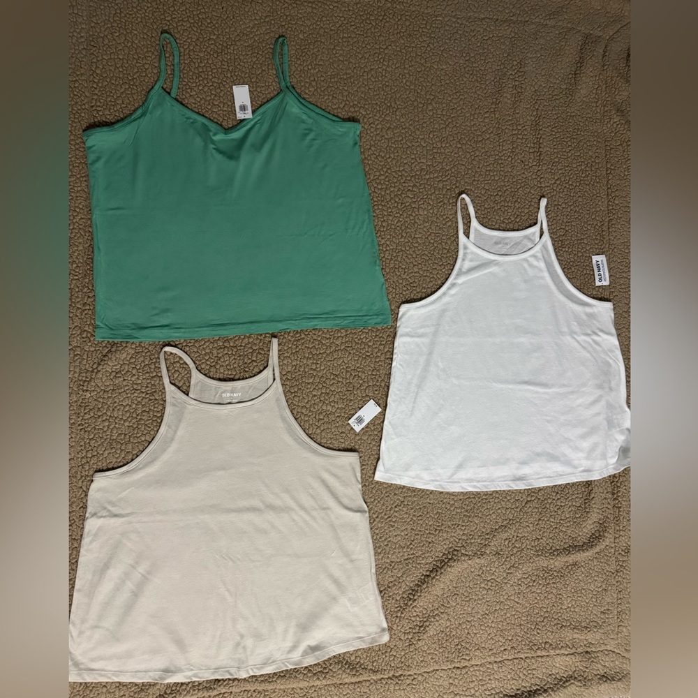 Three Flowy Old Navy Short Tank Tops